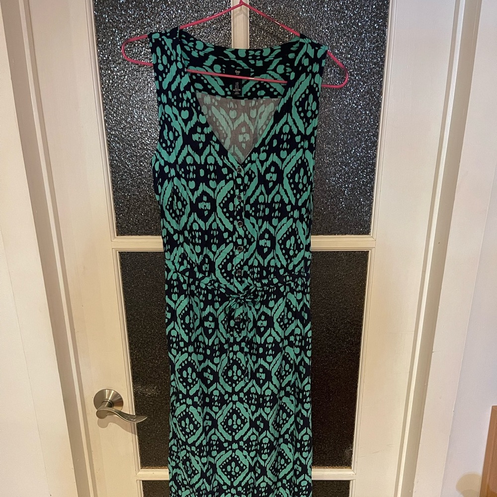 Gap long printed maxi dress